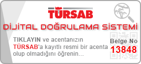 TÜRSAB Dijital Doğrulama Sistemi - Belge No: 13848